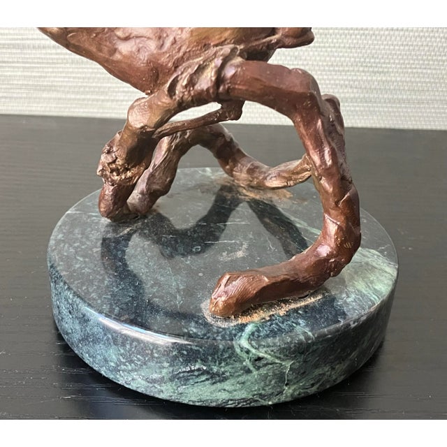 Vintage Bronze Carolina Wren Sculpture on Granite Base – Signed, Limited Edition 9/9 For Sale - Image 4 of 10