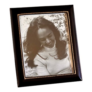 Mid Century Embossed Spanish Leather Picture Frame For Sale