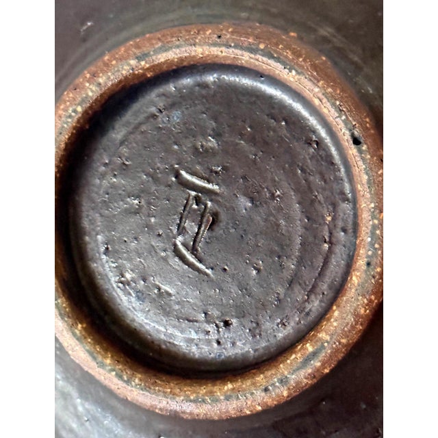 Fine Ceramic Tea Bowl with Brilliant Glaze by Toshiko Takaezu For Sale - Image 4 of 13