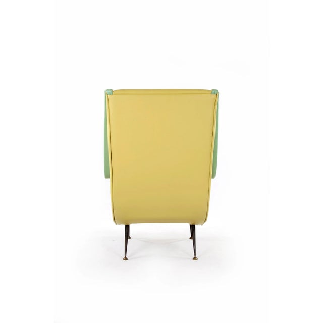 Mid-Century Modern Armchair by Aldo Morbelli for I.S.A., 1950s For Sale - Image 3 of 6