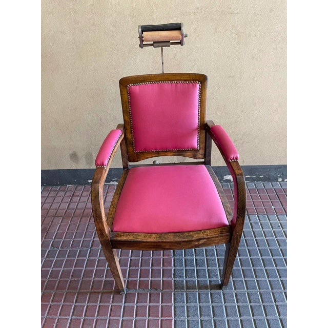 Mid-Century Modern Barber's Chair For Sale - Image 3 of 8