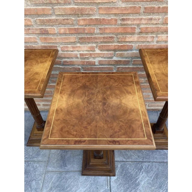 Marquetry Side Table, 1940s For Sale - Image 10 of 12