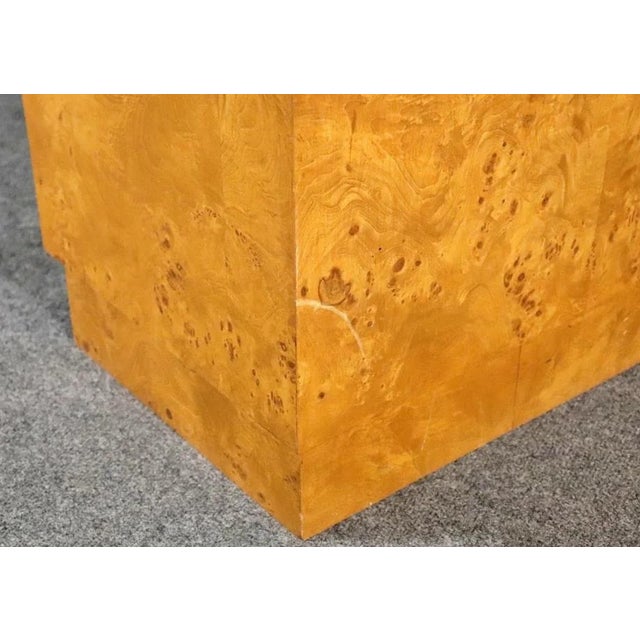 Mid-Century Modern Mid 20th Century Extending Burl Dining Table For Sale - Image 3 of 12