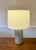 Gray Liam Embossed Ceramic Table Lamp For Sale - Image 8 of 9