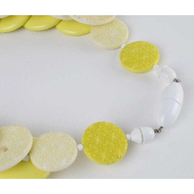 Angela Caputi Banana and Citrus Textured Resin Necklace For Sale - Image 11 of 15