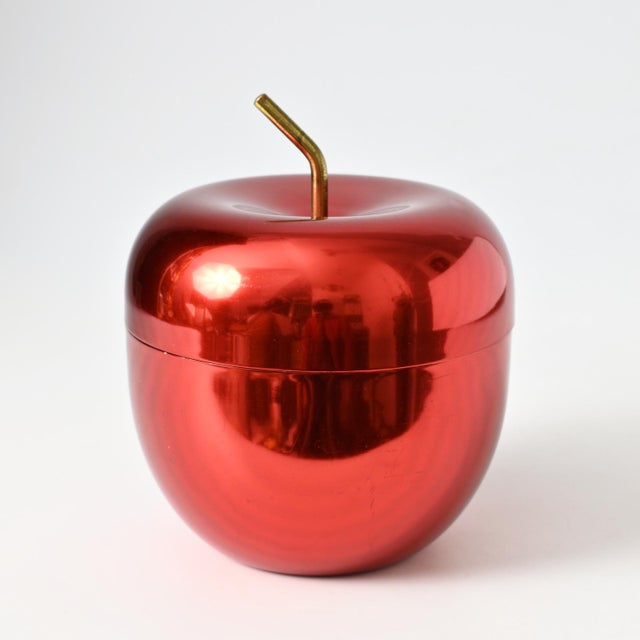 Mid-Century Modern Red Apple Ice Bucket by Ettore Sottsass for Rinnovel, 1960s For Sale - Image 3 of 9