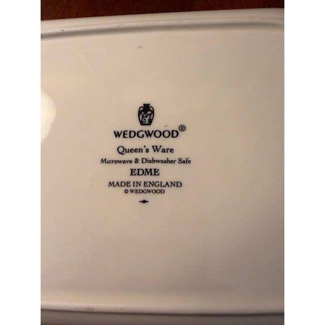 White Vintage Wedgwood Edme Queen's Ware With Ivy Covered Butter Dish For Sale - Image 8 of 8
