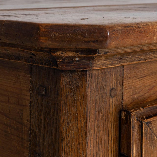 Brown 1850s French Provincial Pine Buffet In Original Patina For Sale - Image 8 of 18