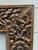 Large Ornate Vintage Hand-Carved & Gilded Indian Wood Mirror or Picture Frame For Sale - Image 4 of 9