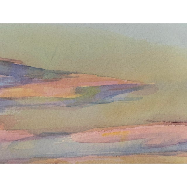 Post Impressionistic Original Watercolor Art Work, Framed For Sale In San Francisco - Image 6 of 12