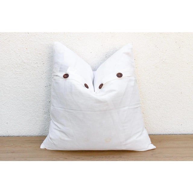 Textile Morning Star Appliqué Pillow Cover For Sale - Image 7 of 8