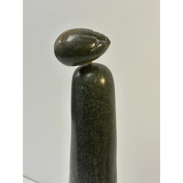 Vintage Shona Stone Sculpture Attributed to Sailas Makumba For Sale - Image 4 of 9