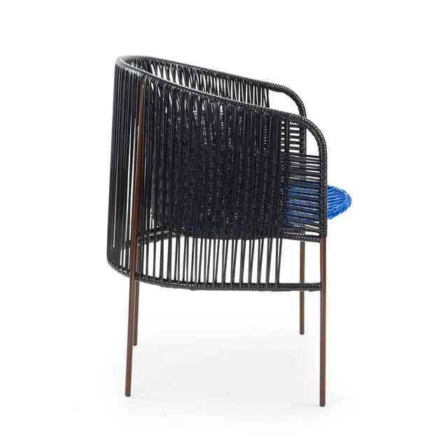 Set of Black Caribe Dining Chair by Sebastian Herkner For Sale - Image 4 of 9