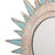 Turquoise Resin and Silver Leaf Convex Mirror in the Manner of Line Vautrin For Sale In Philadelphia - Image 6 of 7