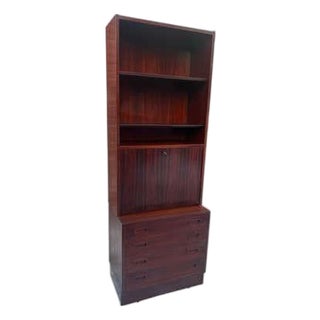 Rosewood Bar Cabinet, Mid-20th Century, Adjustable Glass Shelves, 1975 For Sale