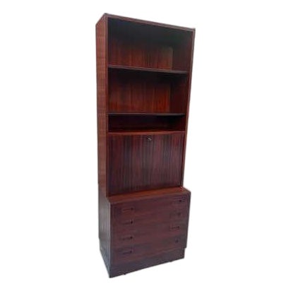 Rosewood Bar Cabinet, Mid-20th Century, Adjustable Glass Shelves, 1975 For Sale