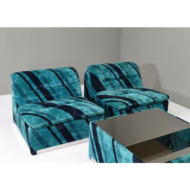 Saporiti P10 Proposals Modular Sofa by Giovanni Offredi, 1970s, Set of 4 For Sale - Image 9 of 18