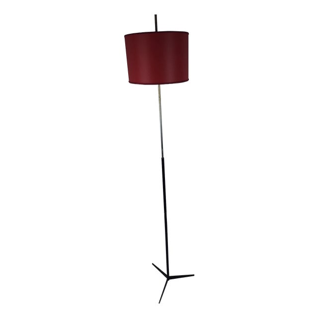 Floor Lamp with Telescopic Tripod Base by Giuseppe Ostuni for Oluce, 1960s For Sale