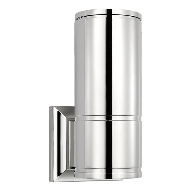 Chapman & Myers for Visual Comfort Signature Provo 10" Canister Light in Polished Nickel For Sale