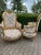 Wood 1970 French Louis XVI Gold Beech Damask Sofa Set - 3 PCS For Sale - Image 7 of 18