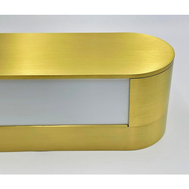 1980s Italian Brass Lucite Wall Sconce Tci Mini Jolly Modern Light For Sale - Image 12 of 16