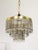 Mid-Century Modern Teardrop Three-Tier Pendant Light in Brass and Crystal, 19560s For Sale - Image 14 of 15