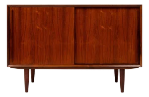 Vintage Danish Mid-Century Rosewood Two-Door Credenza