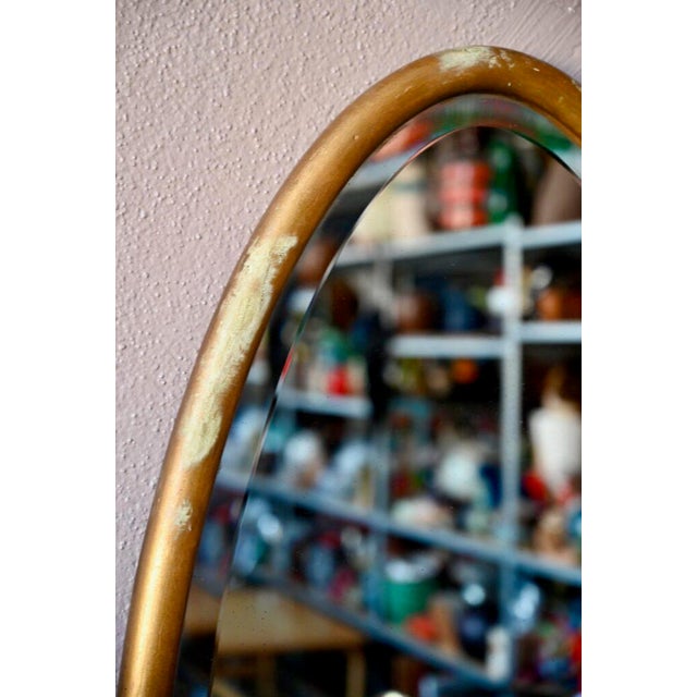 Boho Chic Large Antique Gold Mirror For Sale - Image 3 of 10