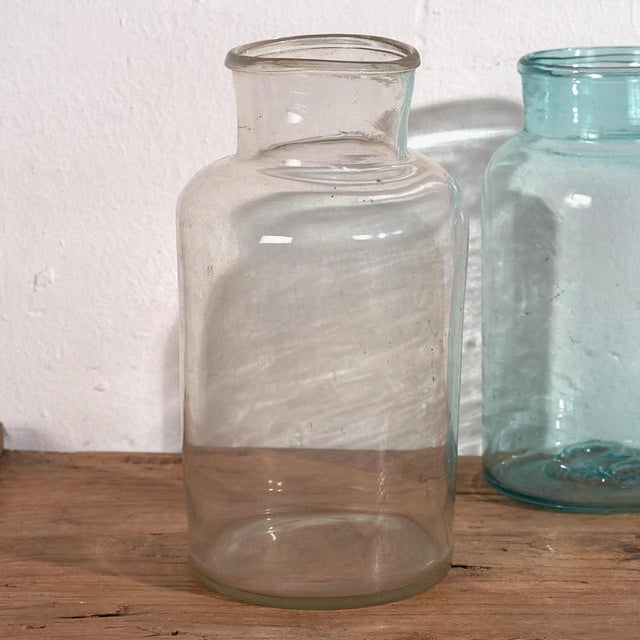 Glass Jars, 1920s, Set of 2 For Sale - Image 3 of 7