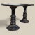 Stone Pair of Black Marble-Top Gothic Revival Pedestal Tables For Sale - Image 7 of 10