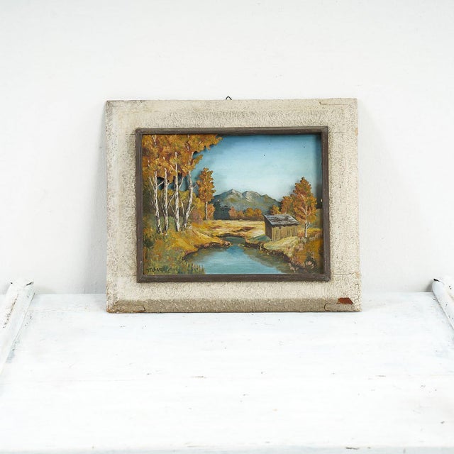 Tabarelli, Untitled, 1970s, Oil on Panel, Framed For Sale - Image 6 of 6