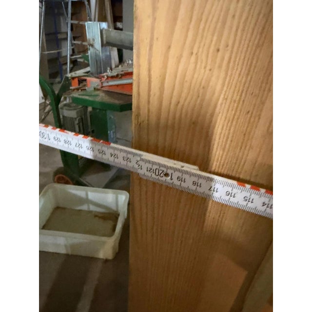 Wood Farmhouse Cupboard in Softwood Pine Natural Wood, 1890s For Sale - Image 7 of 13