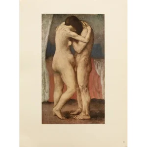 1948 After Pablo Picasso "The Embrace", First Edition Period Parisian Offset Lithograph