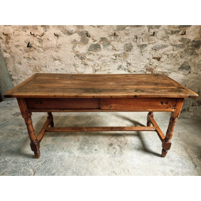 Antique Louis Philippe Dining Table with Walnut Top, 1800s For Sale - Image 18 of 18