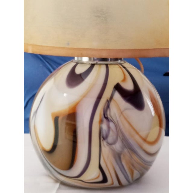 Murano Glass Table Lamp, Italy, 1970s For Sale - Image 4 of 12