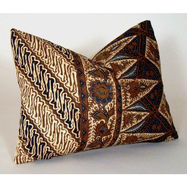 Geometric and Floral Indonesian Batik Lumbar Pillow Cover Chairish