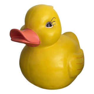 Pop Art Yellow Bath Duck Statue, 1990 For Sale