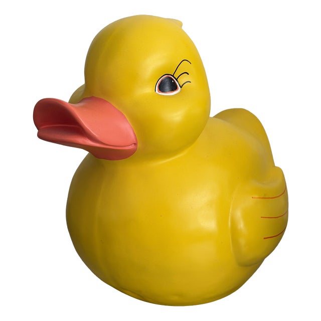 Pop Art Yellow Bath Duck Statue, 1990 For Sale