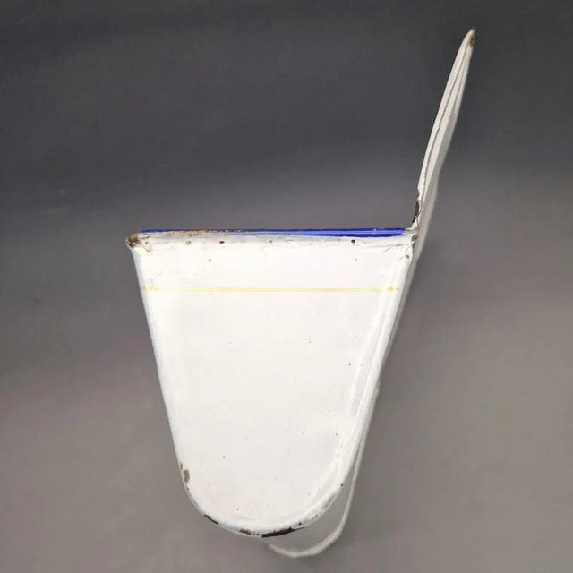 Enamelled Onion Storage Container, 1890s For Sale - Image 4 of 5