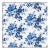 Sample - Schumacher Valentina Floral Fabric in Blue For Sale