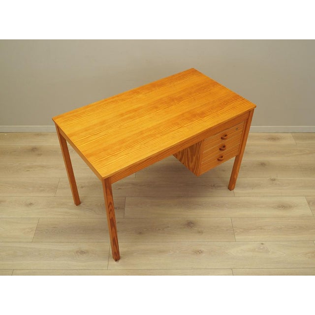 Danish Pine Desk, 1970s For Sale - Image 6 of 17