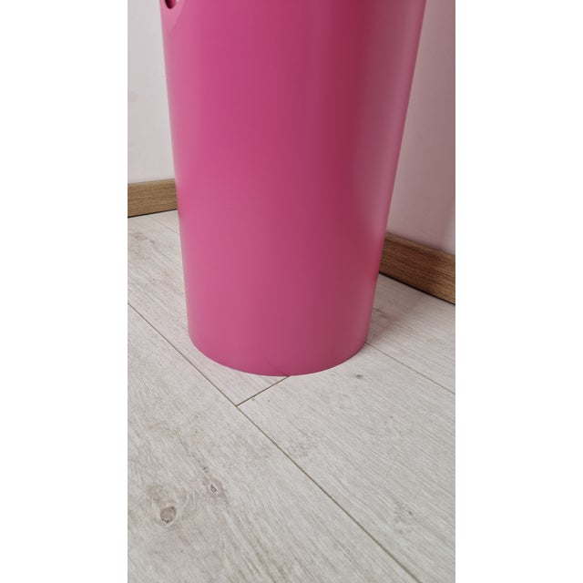 Pink Nail Lipstick Floor Mirror in Fuchsia For Sale - Image 8 of 13