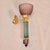 Mid-Century Modern 1990s Burgundy and Green Murano Glass Sconces - a Pair For Sale - Image 3 of 11