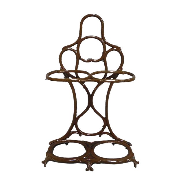Art Nouveau Cast Iron Umbrella Stand from Fonderie Corneau Alfred For Sale