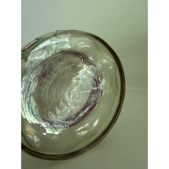 Art Nouveau Late 19th Century Hand Blown, Hand Enameled, & Iridescent Art Nouveau Glass Vase For Sale - Image 3 of 5