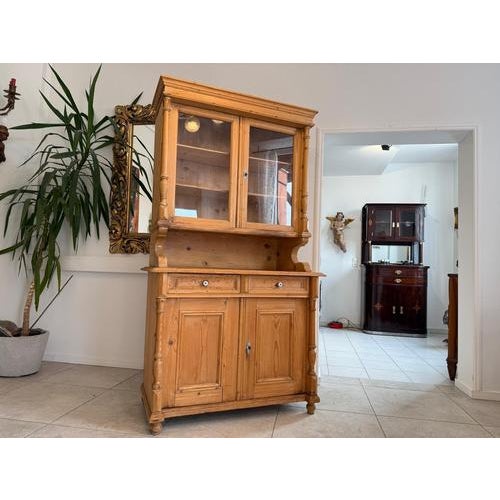 Antique Gründerzeit Kitchen Cupboard in Softwood, 1890s For Sale - Image 16 of 17