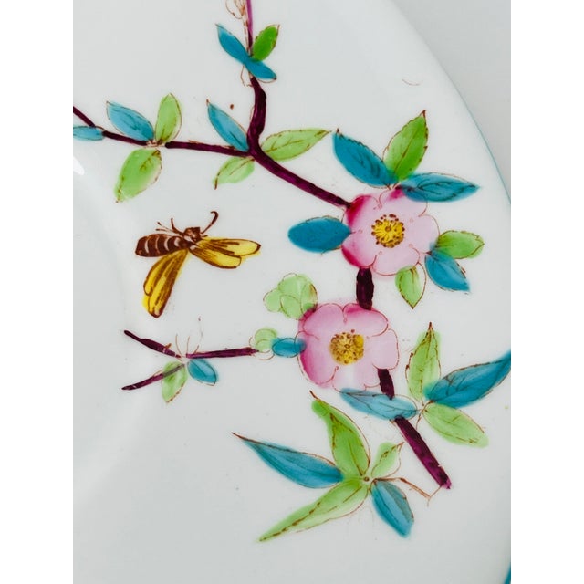 Ceramic Minton Aesthetic Chinoiserie Dessert Handled Plate For Sale - Image 7 of 12