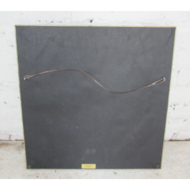 Vintage modern framed acrylic art " Tomboy" signed by P.K. Mortenson. CONDITION DETAILS age appropriate wear to frame WEAR...