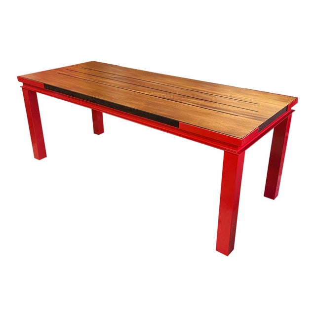 A Girder Dining Table designed by the American furniture designer Ben Schmitt. This table is inspired by the iconic 1930s...