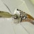 Brown English Stag Horn & Sterling Silver Green Man Face Letter Opener For Sale - Image 8 of 12